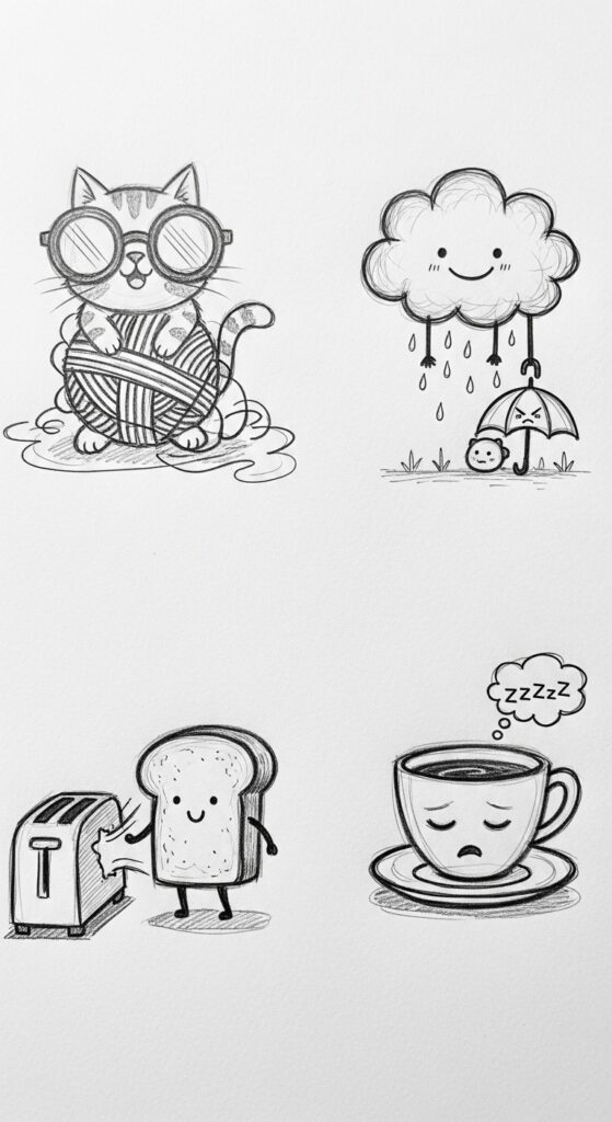 50 Cute Things to Draw Easy Doodles 28