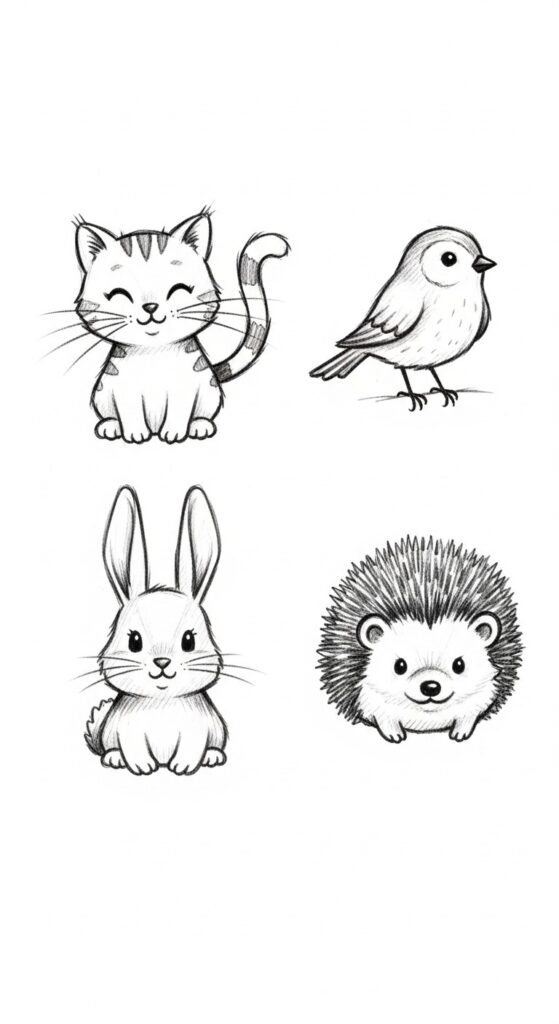 50 Cute Things to Draw Easy Doodles 45