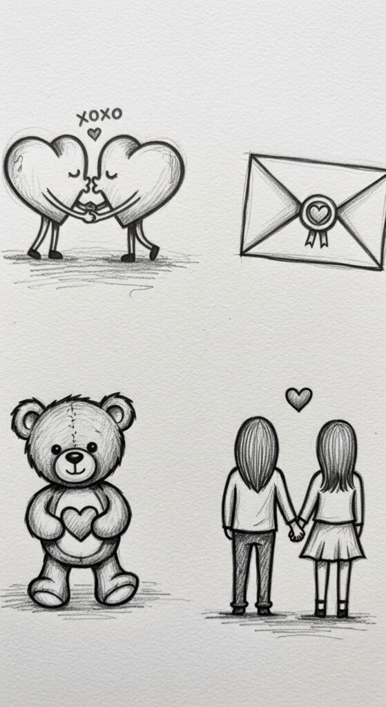 50 Cute Things to Draw Easy Doodles 49