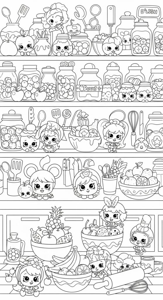 50 Shopkins Coloring Pages Free Printable 1
