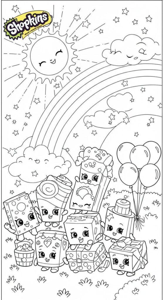 50 Shopkins Coloring Pages Free Printable 24