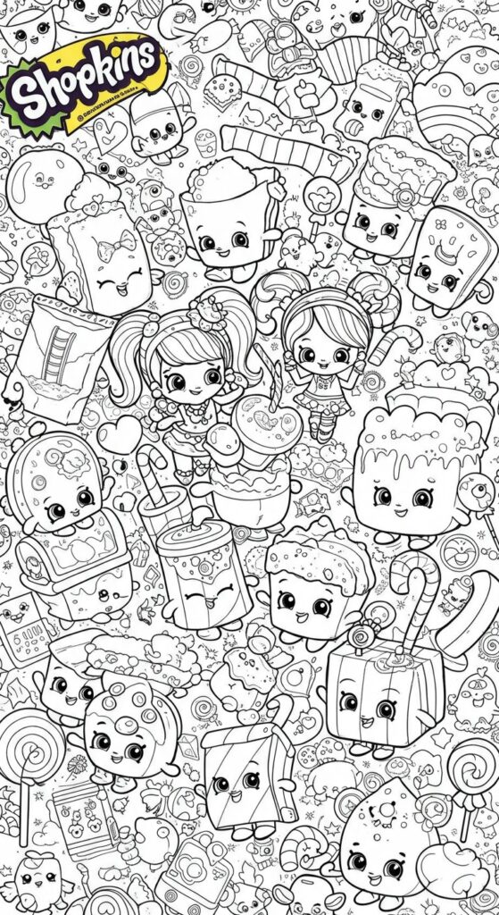 50 Shopkins Coloring Pages Free Printable 29