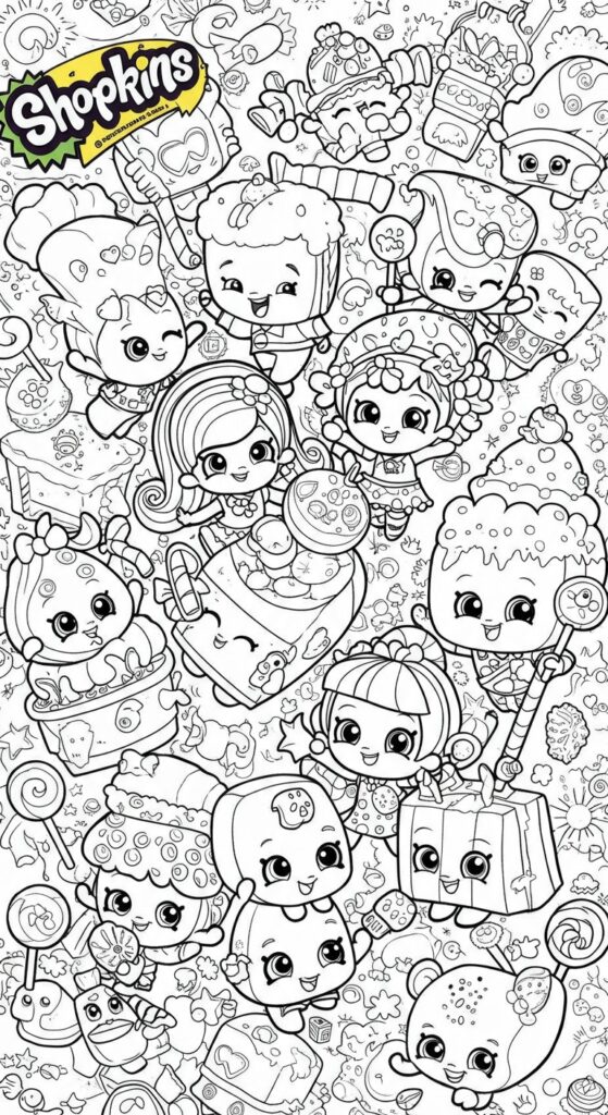50 Shopkins Coloring Pages Free Printable 30
