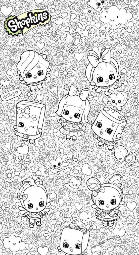 50 Shopkins Coloring Pages Free Printable 34