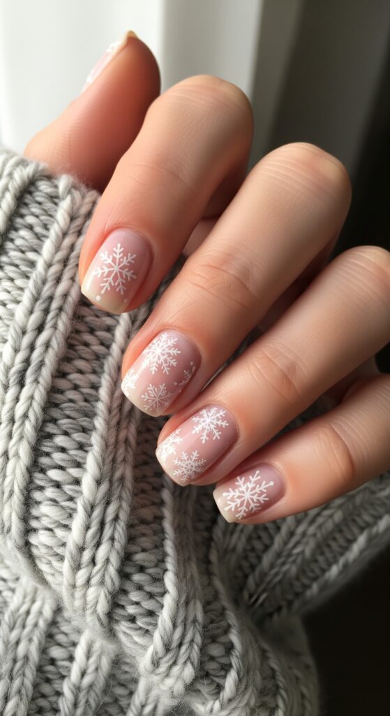 50 Snowflake Nail Design Ideas to Try 1