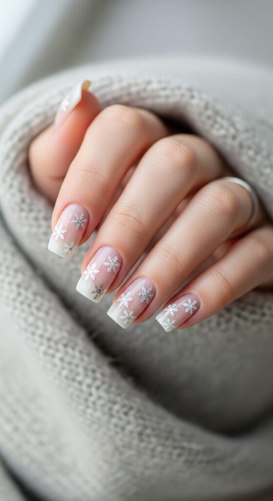 50 Snowflake Nail Design Ideas to Try 12