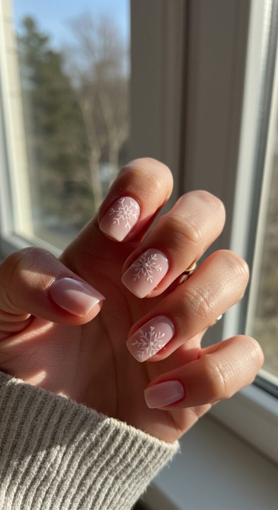 50 Snowflake Nail Design Ideas to Try 17
