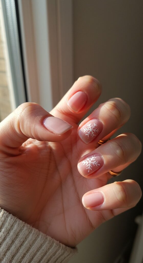 50 Snowflake Nail Design Ideas to Try 18