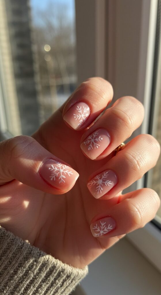 50 Snowflake Nail Design Ideas to Try 19