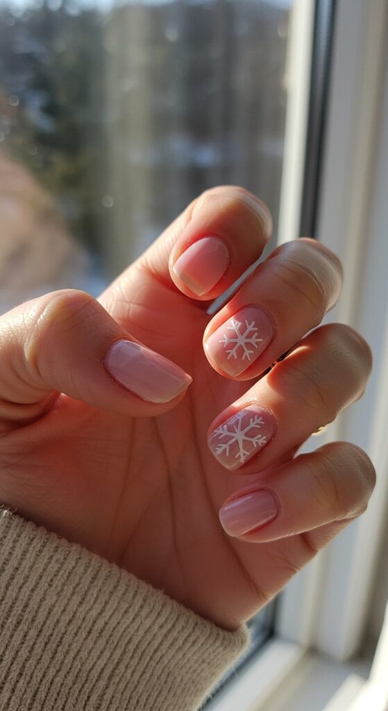 50 Snowflake Nail Design Ideas to Try 20