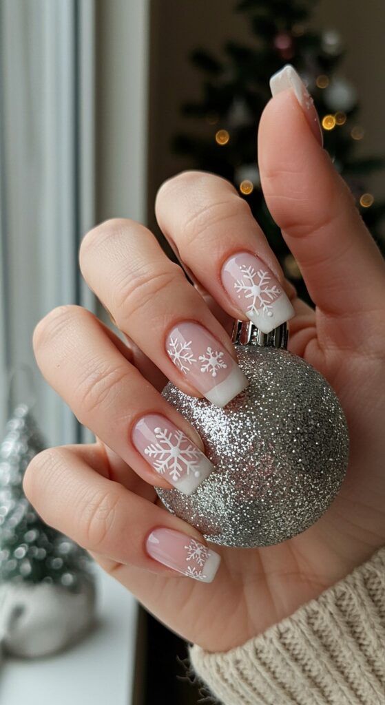 50 Snowflake Nail Design Ideas to Try 25
