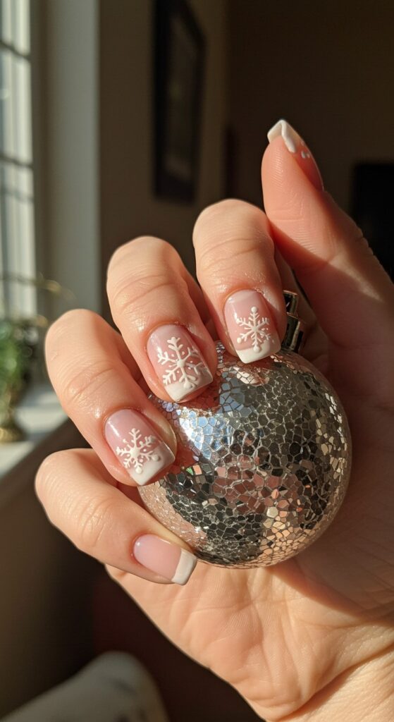 50 Snowflake Nail Design Ideas to Try 26