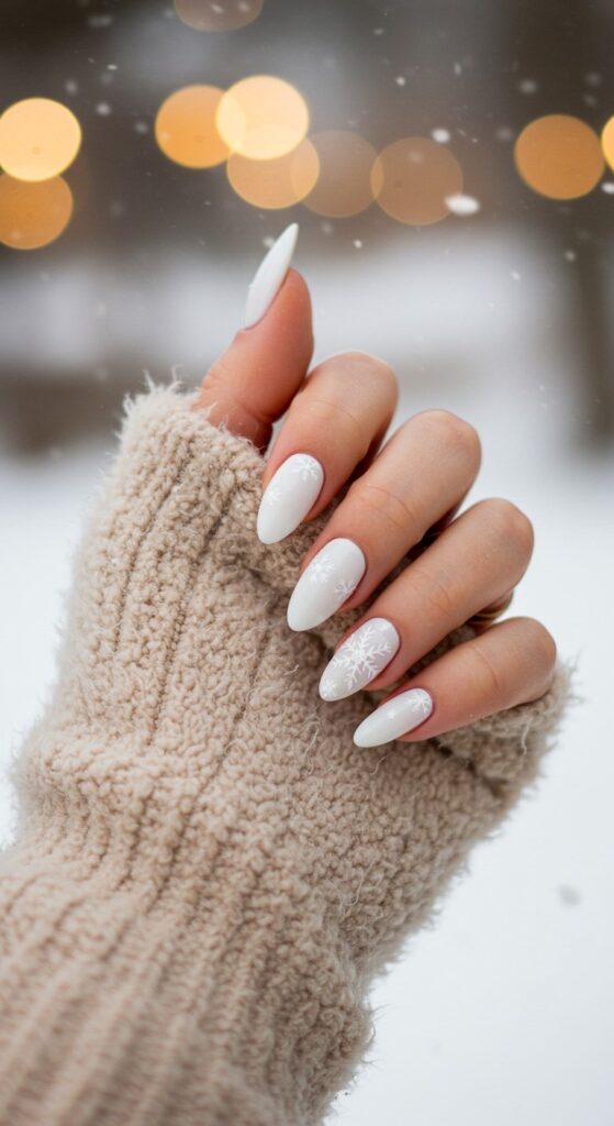 50 Snowflake Nail Design Ideas to Try 28