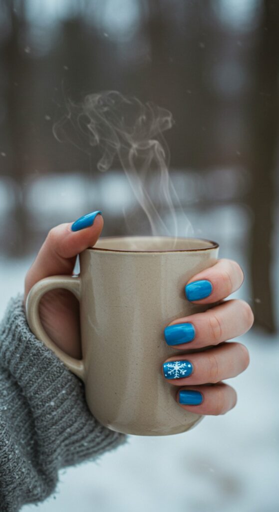 50 Snowflake Nail Design Ideas to Try 35