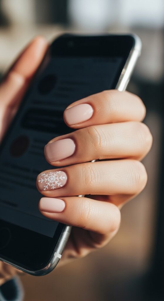 50 Snowflake Nail Design Ideas to Try 51