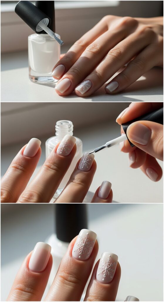 50 Snowflake Nail Design Ideas to Try 6