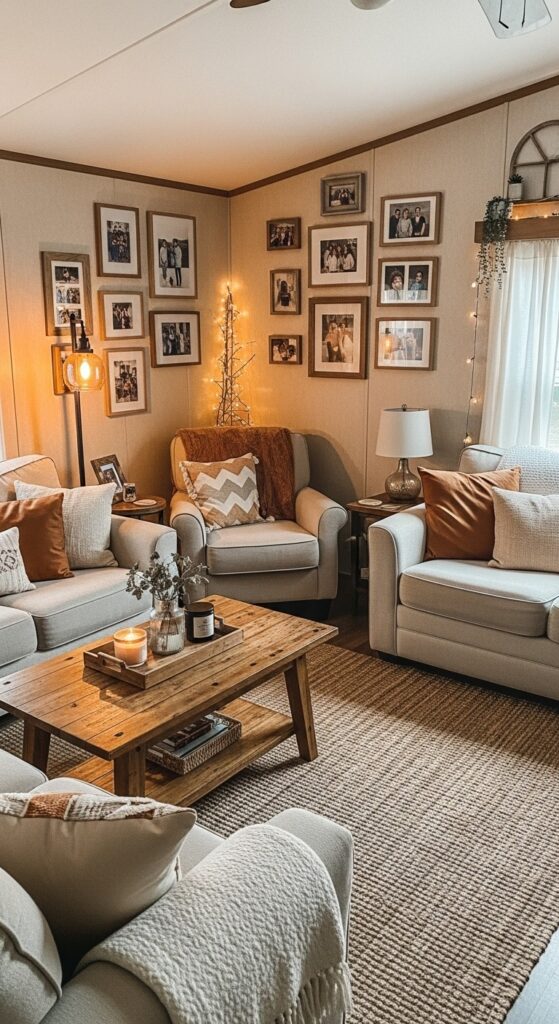 50 Trailer Decorating Ideas for Single Wide Living Rooms 11