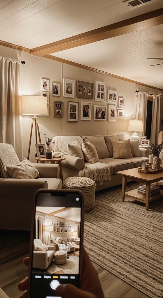 50 Trailer Decorating Ideas for Single Wide Living Rooms 12