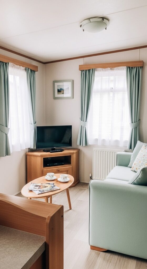 50 Trailer Decorating Ideas for Single Wide Living Rooms 13