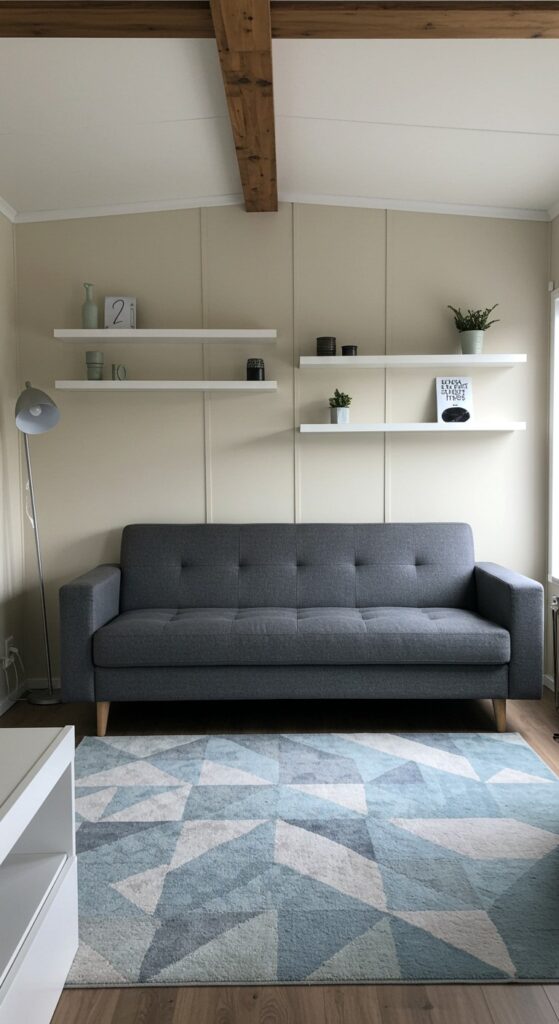 50 Trailer Decorating Ideas for Single Wide Living Rooms 18