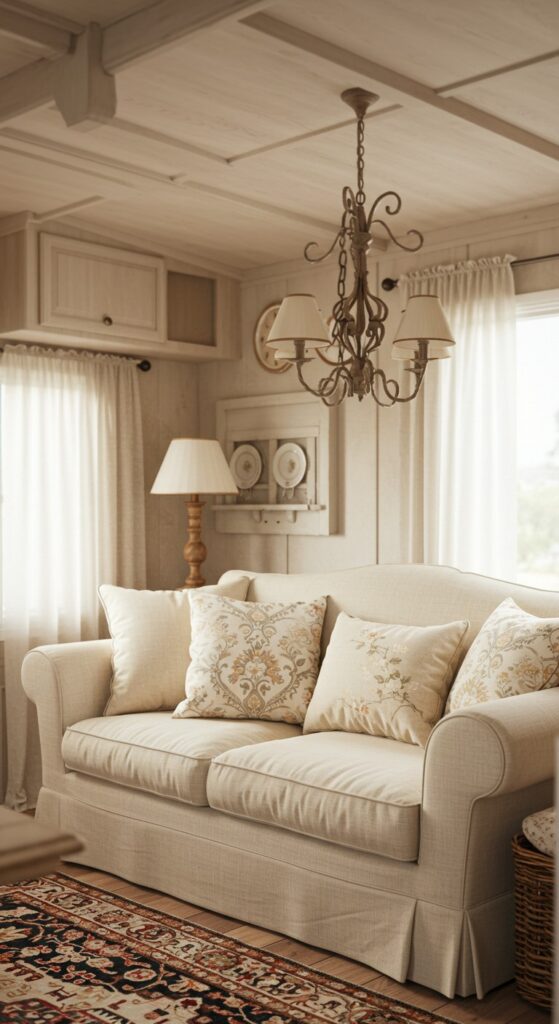 50 Trailer Decorating Ideas for Single Wide Living Rooms 21