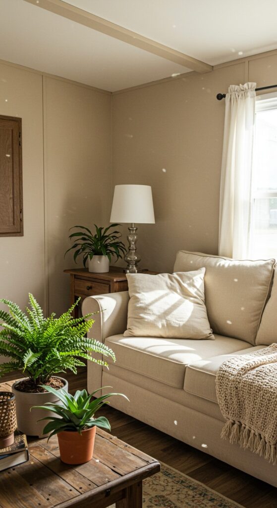 50 Trailer Decorating Ideas for Single Wide Living Rooms 34