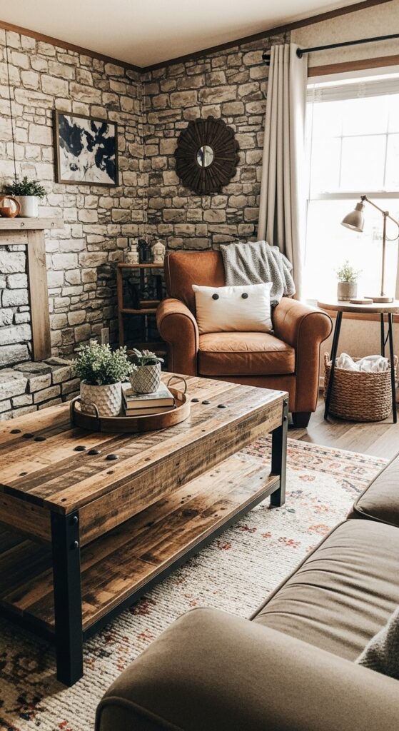 50 Trailer Decorating Ideas for Single Wide Living Rooms 42