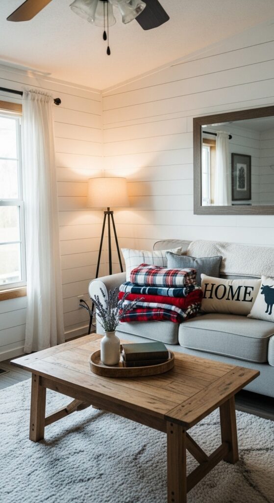 50 Trailer Decorating Ideas for Single Wide Living Rooms 43