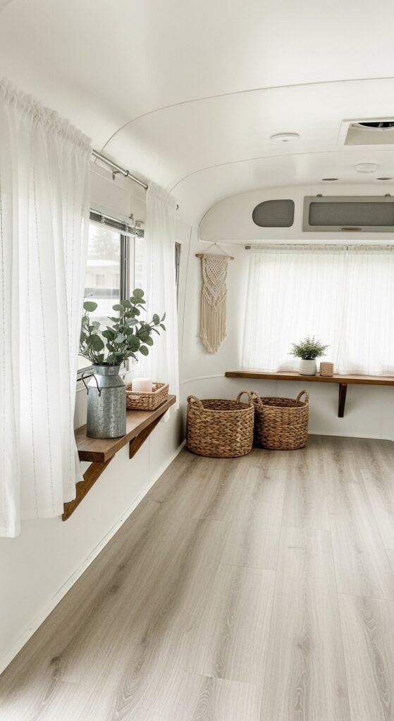 50 Trailer Decorating Ideas for Single Wide Living Rooms 44