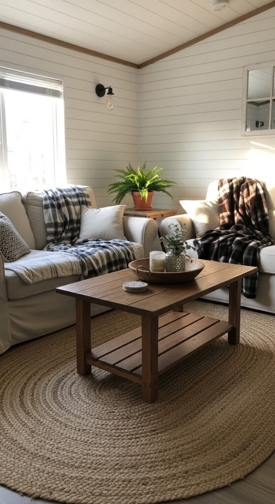 50 Trailer Decorating Ideas for Single Wide Living Rooms 51