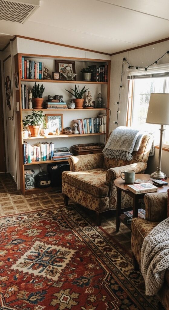 50 Trailer Decorating Ideas for Single Wide Living Rooms 52