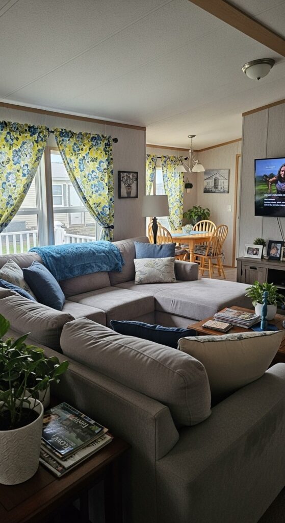 50 Trailer Decorating Ideas for Single Wide Living Rooms 54