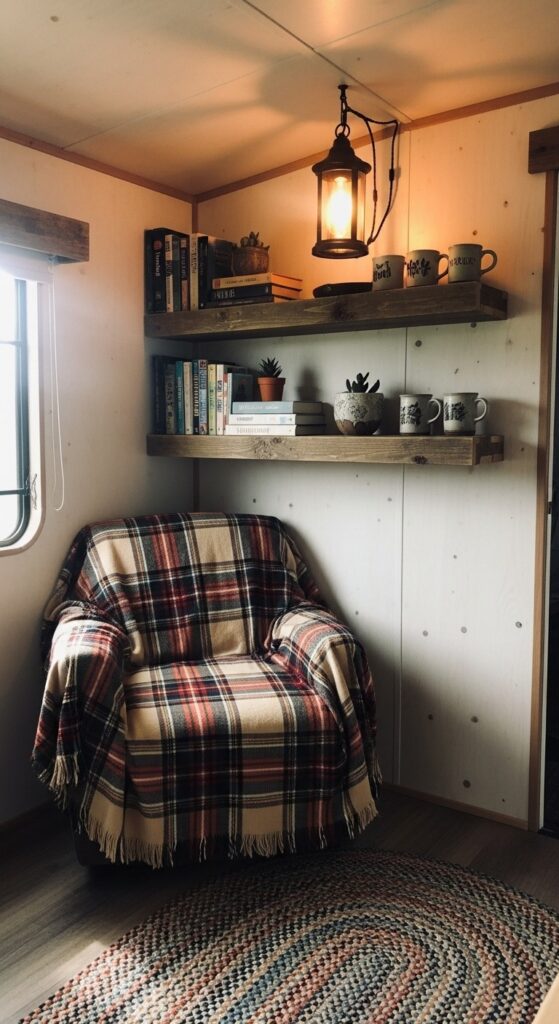 50 Trailer Decorating Ideas for Single Wide Living Rooms 7