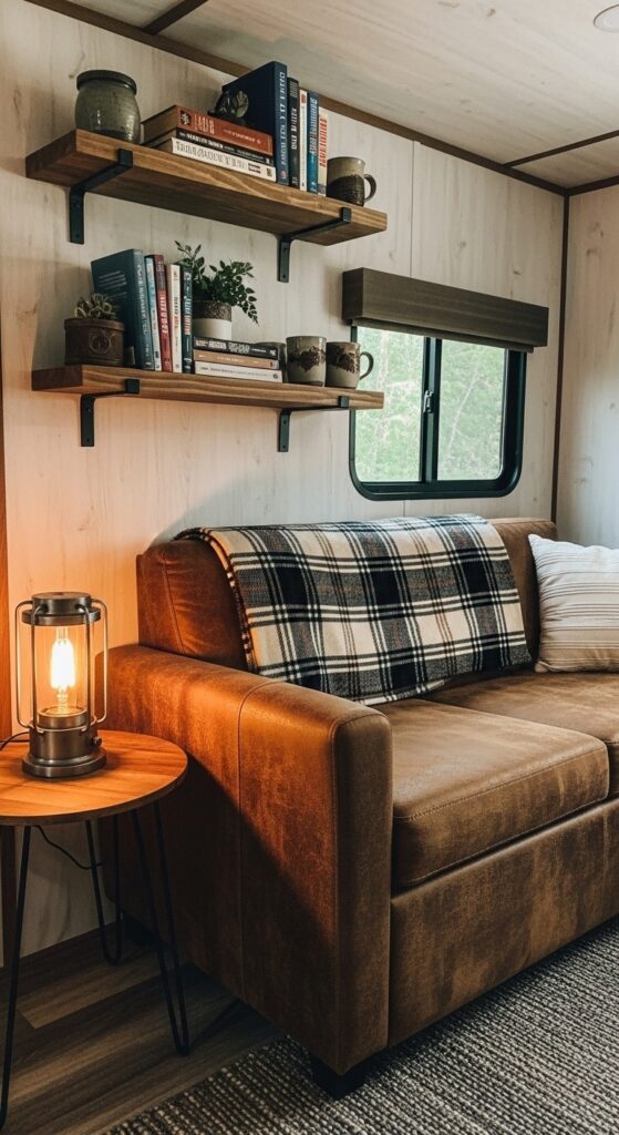 50 Trailer Decorating Ideas for Single Wide Living Rooms 8