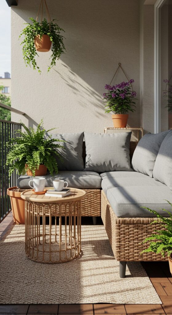 55 Small Apartment Patio Decorating Ideas 36