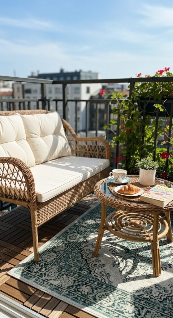 55 Small Apartment Patio Decorating Ideas 45