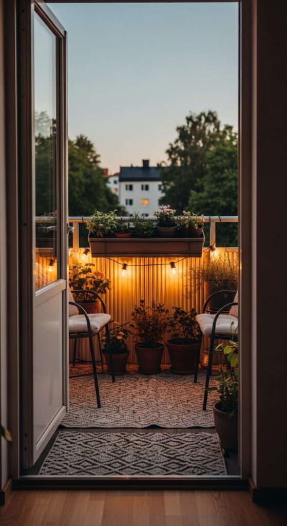55 Small Apartment Patio Decorating Ideas 49
