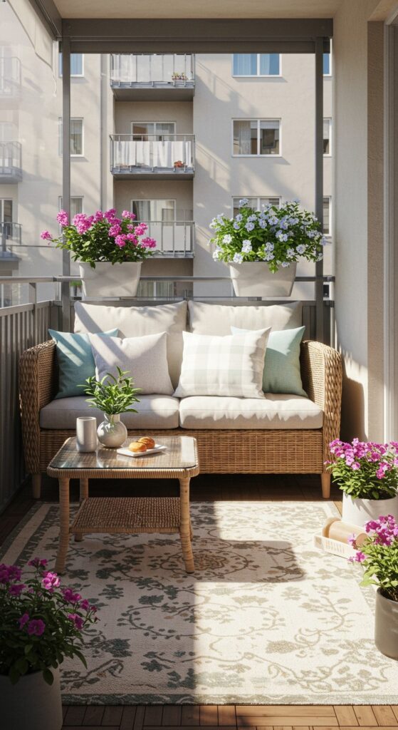 55 Small Apartment Patio Decorating Ideas 58