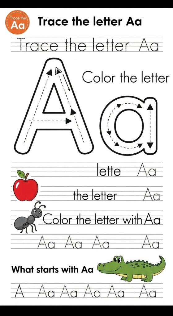 Letter A Activities for Preschool 25