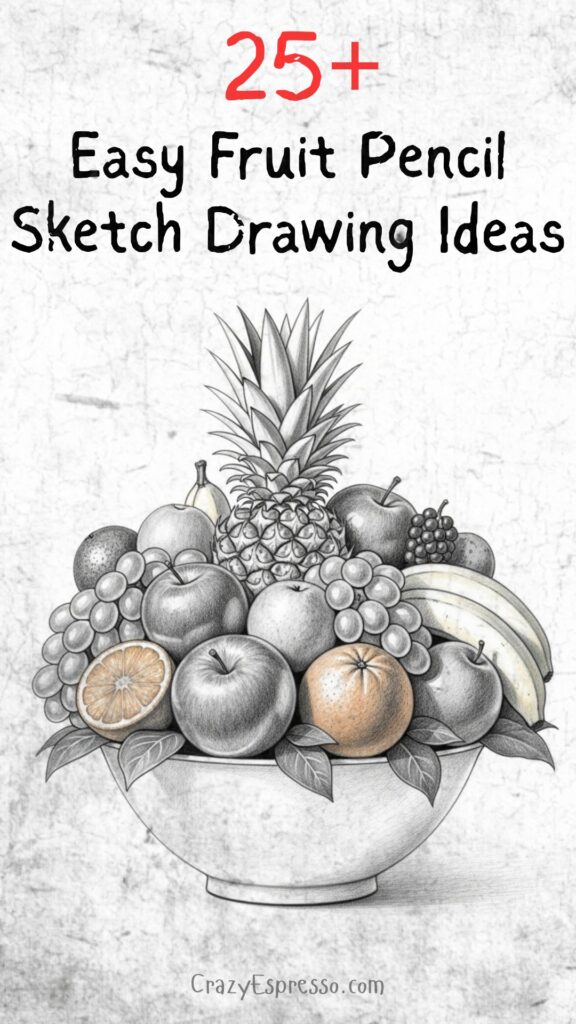 25 Best Fruit Drawing Pencil Sketches 1