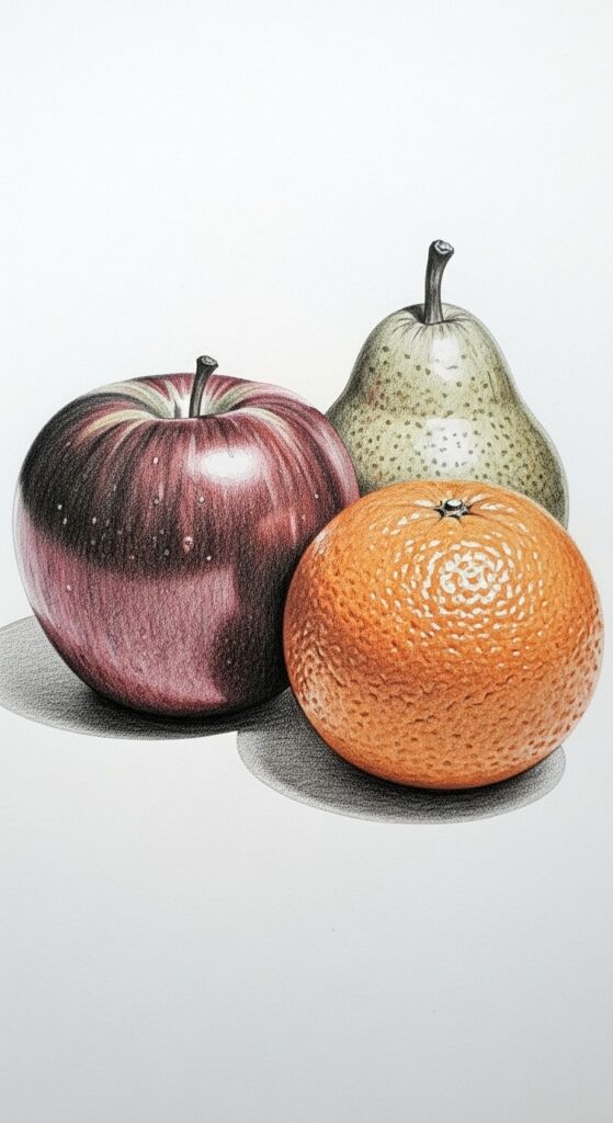 25 Best Fruit Drawing Pencil Sketches 10