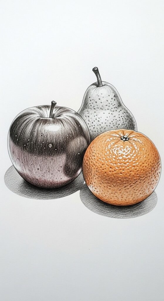 25 Best Fruit Drawing Pencil Sketches 20