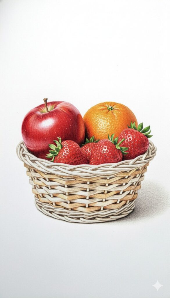 25 Best Fruit Drawing Pencil Sketches 3