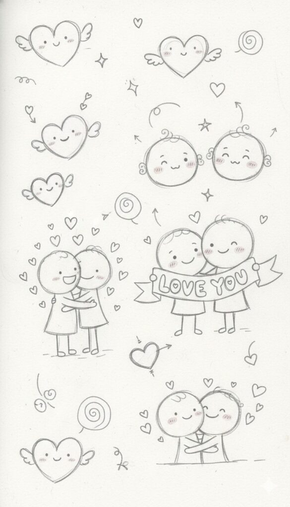 30 Love Cute Little Drawings Doodles Ideas 1 30 Love Cute Little Drawings Doodles Ideas 1