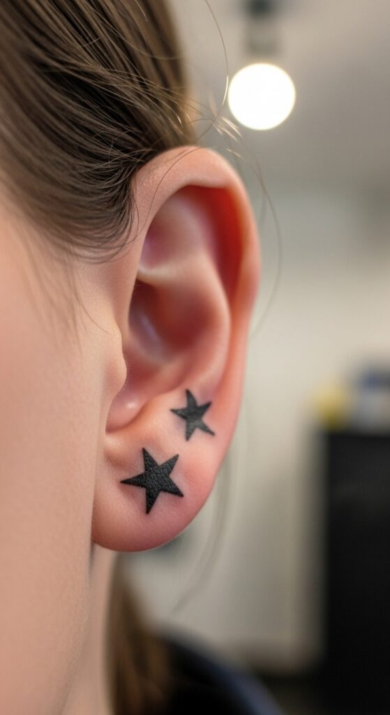 Behind the Ear Tattoo for Men 12 Behind the Ear Tattoo for Men 12