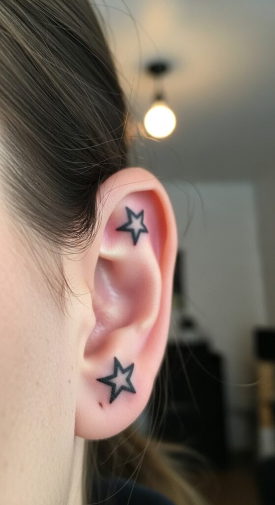 Behind the Ear Tattoo for Men 13 Behind the Ear Tattoo for Men 13