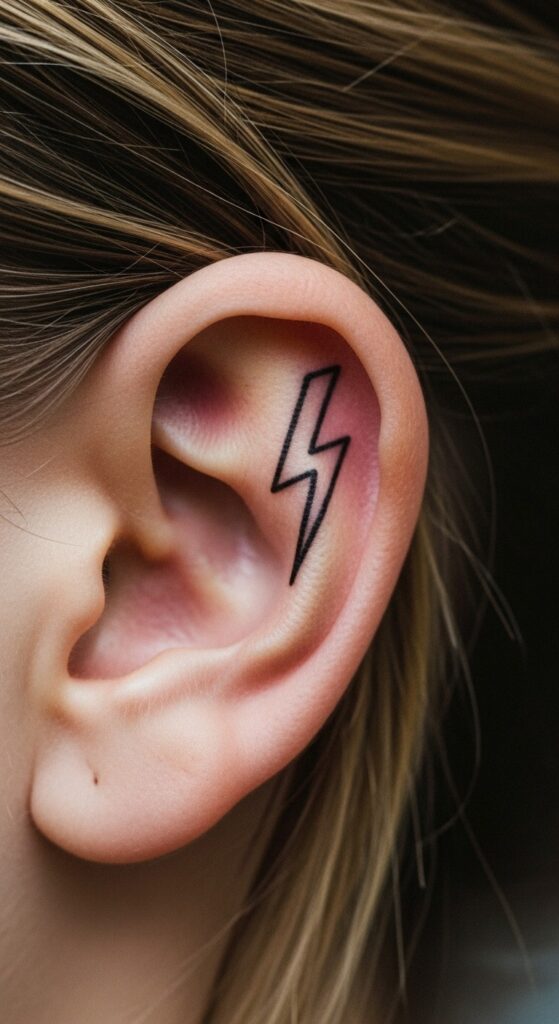 Behind the Ear Tattoo for Men 14 Behind the Ear Tattoo for Men 14