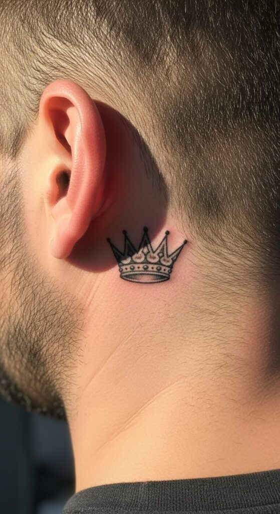 Behind the Ear Tattoo for Men 16 Behind the Ear Tattoo for Men 16