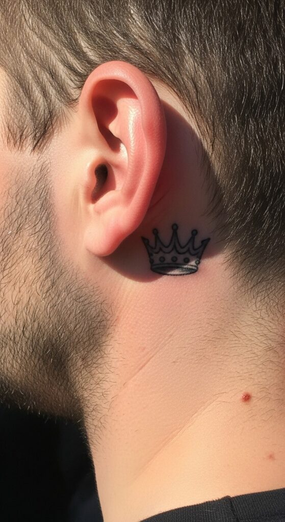 Behind the Ear Tattoo for Men 17 Behind the Ear Tattoo for Men 17