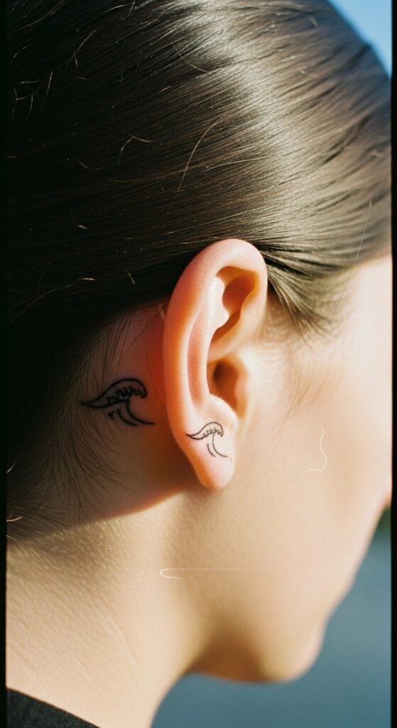 Behind the Ear Tattoo for Men 18 Behind the Ear Tattoo for Men 18